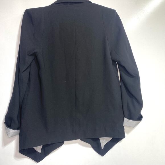 Anthropologie Cartonnier Open Shawl Collar Black Blazer XS - Picture 2 of 13